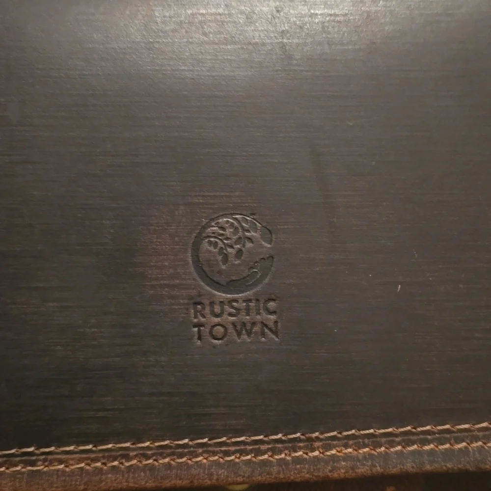 Vintage Style Dark Brown Leather Messenger Bag